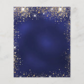 キンセアニェラネイビーブルー金ゴールドドレス予算 チラシ (裏面)