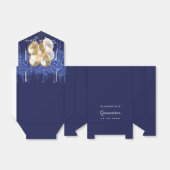 キンセアニェラネイビー金ゴールドバルーンユー フェイバーボックス (折り畳みなし)