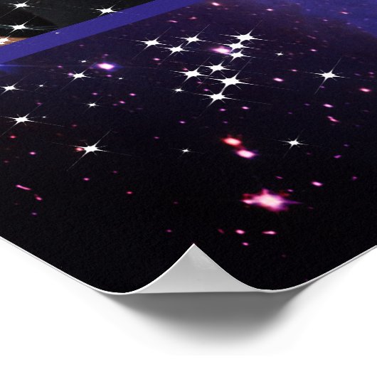 キンセアニェラネオンアンダーザスターズ銀河系カンス ポスター (角)