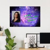 キンセアニェラネオンアンダーザスターズ銀河系カンス ポスター (ホームオフィス)