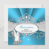 キンセアニェラハイヒールズブルーダイアモンドティアラ 招待状 (正面)