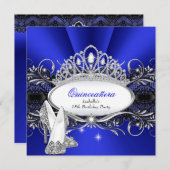 キンセアニェラハイヒールズ王室のブルーダイアモンドティアラ 招待状 (正面/裏面)