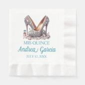 キンセアニェラハイヒール 縁ありランチョンナプキン (正面)