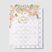 キンセアニェラバタフライ招待状スペインの文言 ベラム紙招待状 (オフセット (招待状))