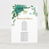 キンセアニェラバターフリスエメラルドグリーンガウン プログラム (裏面)