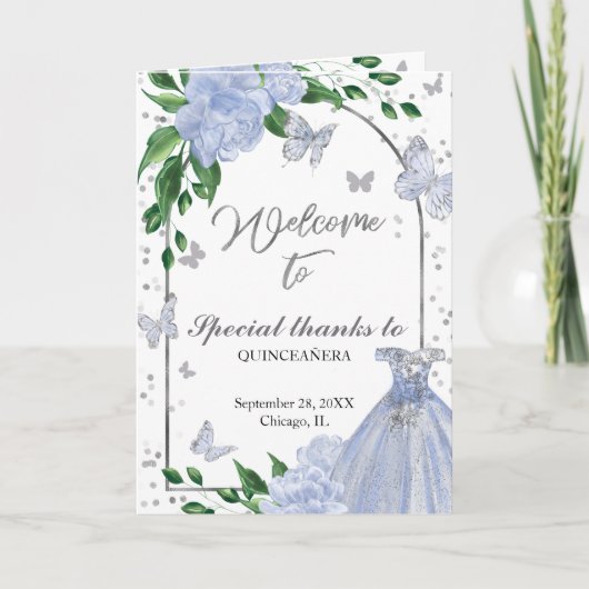 キンセアニェラバターフリスダスティブルーガウン プログラム (正面)