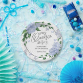 キンセアニェラバターフリスダスティブルーガウン ペーパープレート (パーティー)