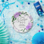 キンセアニェラバターフリスラベンダーガウン ペーパープレート (パーティー)