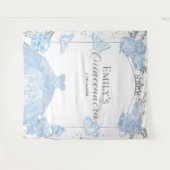 キンセアニェラバックドランドダスティブルードレスバタフライ タペストリー (正面(横))