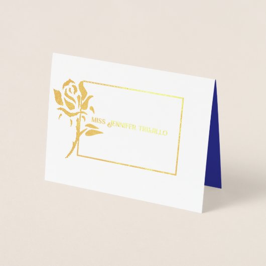 キンセアニェラバラフォイルカスタムサンキューユー 箔カード (正面)