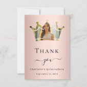 キンセアニェラバラ金ゴールドクラウン写真 サンキューカード (正面)