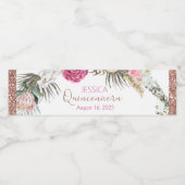 キンセアニェラバラ金ゴールドグリッターウォーターボトルラベル ペットボトルラベル (シングルラベル)