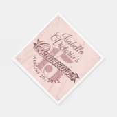 キンセアニェラバラ金ゴールドグリッタースパークル スタンダードランチョンナプキン (角)