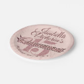 キンセアニェラバラ金ゴールドグリッタースパークル ペーパープレート (アングル)