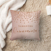 キンセアニェラバラ金ゴールドグリッタードロップ名 クッション (ブランケット)