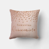 キンセアニェラバラ金ゴールドグリッタードロップ名 クッション (裏面)