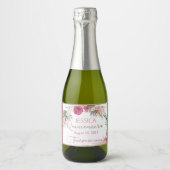 キンセアニェラバラ金ゴールドグリッターミニワきらめくイン スパークリングワインラベル (正面)