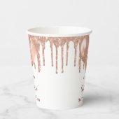 キンセアニェラバラ金ゴールドグリッター白 紙コップ (左)