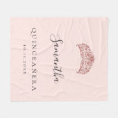 キンセアニェラバラ金ゴールドティアラクラウン名 フリースブランケット (正面(横))