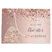 キンセアニェラバラ金ゴールドドレス名 ラージペーパーバッグ (裏面)