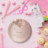 キンセアニェラバラ金ゴールドバルーン ペーパープレート (パーティー)