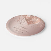 キンセアニェラバラ金ゴールドバルーン ペーパープレート (アングル)