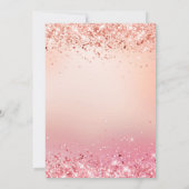 キンセアニェラバラ金ゴールドピンクグリッターバルーンgram 招待状 (裏面)