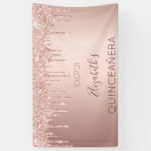 キンセアニェラバラ金ゴールドピンク歓迎 横断幕 (縦)