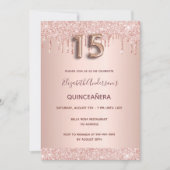 キンセアニェラバラ金ゴールドピンク 招待状 (正面)