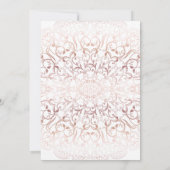 キンセアニェラバラ金ゴールドフォイルレース金ゴールドグリッター 招待状 (裏面)