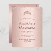 キンセアニェラバラ金ゴールド招待 ポストカード (正面/裏面)