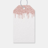 キンセアニェラバラ金ゴールド白感謝してい球あなた ギフトタグ (裏面)