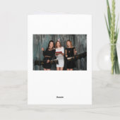 キンセアニェラバラ金ゴールド赤面グリッタードリップス写真 サンキューカード (裏面)