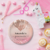 キンセアニェラバラ金ゴールド赤面バルーン名 ペーパープレート (パーティー)