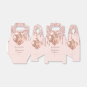 キンセアニェラバラ金ゴールド赤面ピンクバルーン フェイバーボックス (折り畳みなし)