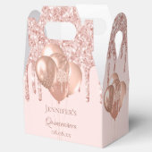 キンセアニェラバラ金ゴールド赤面ピンクバルーン フェイバーボックス (オープン)