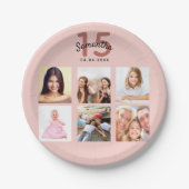 キンセアニェラバラ金ゴールド赤面写真名 ペーパープレート (正面)