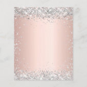 キンセアニェラバラ金ゴールド銀の予算招待状 チラシ (裏面)