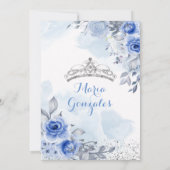 キンセアニェラパステルフラワーズ16誕生日 招待状 (裏面)