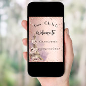 キンセアニェラパリエッフェルタワーバラ金ゴールド歓迎 ポスター