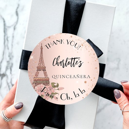 キンセアニェラパリエッフェルタワー感謝していユー ラウンドシール