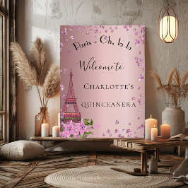 キンセアニェラパリ赤面ピンクエッフェルタワーへようこそ ポスター