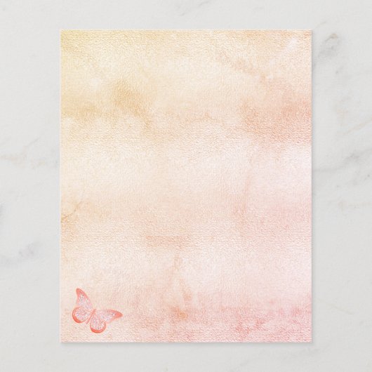 キンセアニェラパンパスバタフライ予算招待状 チラシ (裏面)