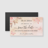 キンセアニェラパンパスバタフライ日付磁石を保存 (正面/裏面)