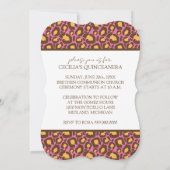 キンセアニェラパーティの招待状(チータープリント) 招待状 (裏面)