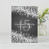 キンセアニェラパーティーきらめくウェーブブラック 招待状 (スタンド正面)