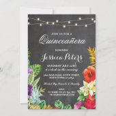 キンセアニェラパーティーアロハトロピカルライト招待状15 招待状 (正面)