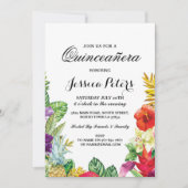 キンセアニェラパーティーアロハトロピカルルアウ（ハワイ式宴会）ティキ招待状 招待状 (正面)