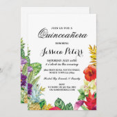 キンセアニェラパーティーアロハトロピカルルアウ（ハワイ式宴会）ティキ招待状 招待状 (正面/裏面)