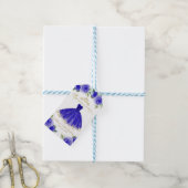 キンセアニェラパーティーガウン王室のブルーフローラ ギフトタグ (より糸付き)